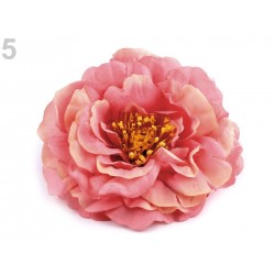 Fleur tissu broche ou pince cheveux - Blanc ivoire