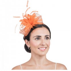 Bibi mariage fleur orange