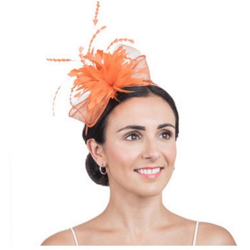 Bibi mariage fleur orange