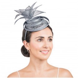 Chapeau de mariage gris / Bibi chapeau mariage, accessoire de coiffure