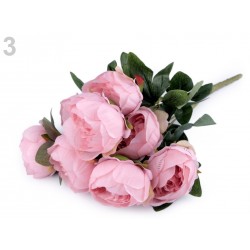 Bouquet de fleurs mariage Rose / Fleurs en tissu, pivoines artificielles, décoration fleurs mariage