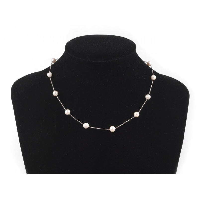 Collier de perles nacrées / collier perles mariage, perles mariée